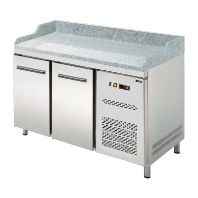 Banc frigorific GN 1/1, pizza, 2 uși, fără vitrină - RTP 2D